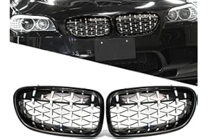 GSRECY Grilles pour berline F10 F11 F18 2010-2016 double palmes de calandre pour Séries 5, 520i 520d 525d 525i 530d 535i 550i