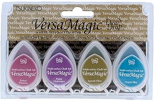 Tsukineko Beach Party Set di Cuscinetti a Inchiostro, per ricordo Tampone d'inchiostro VersaMagic Jewel Box