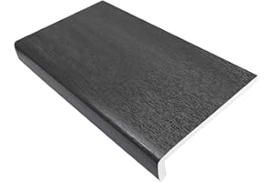 EUROCELL 175mm Grey UPVC Window Board/Cill Cover 1.25m Long 9mm Thick Plastic Window Sill Capping