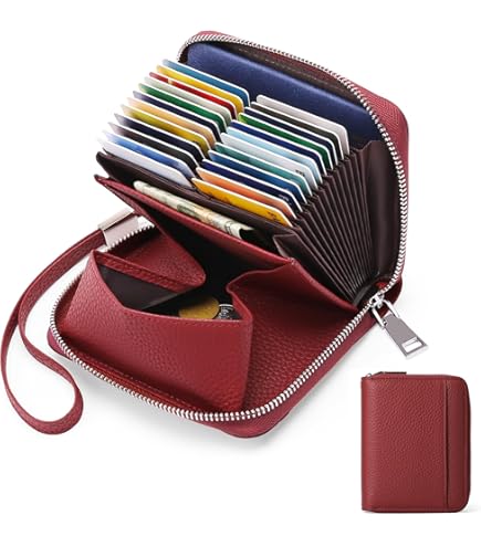 Rfid Porta Carte Cerniera Porta Tessere Uomo Portacarte RFID Per