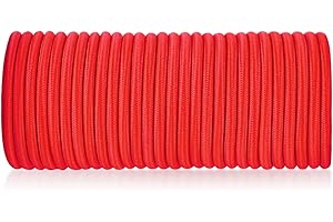 NASHRIO 5 mm x 30 m, rouge, élastique de sécurité, sangles élastiques, filets de cargaison, articles de fixation, projets de bricolage