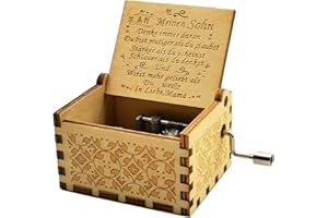 MICTENEY Mutter zu Sohn spieluhr deutsch,You Are My Sunshine spieluhr Sohn,Geschenk für Sohn von Mama,Spieluhr Sohn Holz (Mutter zu Sohn)