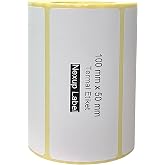 Nexup Label - 100x50 mm Termal Etiket, Barkod/Adres/Kargo Termal Etiketleri, Zebra ve Diğer Yazıcılarla Uyumlu