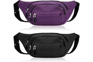 Jostift 2 Stück Bauchtasche für Damen und Herren Gürteltasche Hüfttasche Outdoor Sport Wasserdicht Hüfttasche, Verstellbarer Gurt Hüfttasche - Men Waist Pack
