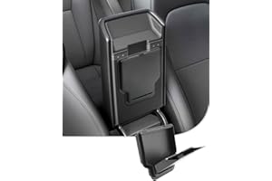 ‎LFOTPP LFOTPP für Tesla Model Y Juniper 2025 2026 & Model 3 Highland 2024 2025 One-Touch Versteckte Stauraum Aufbewahrungsbox, Mittelkonsole Organizer Geheimfach Armlehne für Model 3/Y Zubehör