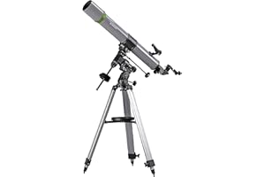 BRESSER SpaceExplorer, 90/900 EQ3 TELESCOPIO ASTRONOMICO, nero/grigio