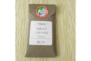 HONEYSEW 10PCS ORGAN Flat Shank Needles 15X1 HAX1 130/705H SIZE 8,11,12,14,16,18,21,22 (Organ 90/14)