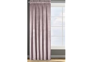 ‎EUROFIRANY Eurofirany ROSA Vorhang Samt Velvet Kräuselband -1 STK. Weich Edel Gardine 200g/m² Elegant Glatt Einfarbig Flauschig Modern Klassisch Wohnzimmer Schla