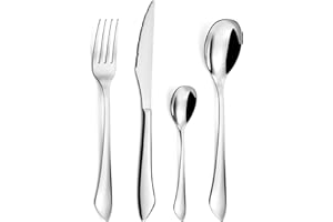 Amefa Instinct 645600AF01C40 Cubertería de 24 Piezas para 6 comensales, Acero Inoxidable, Acabado Brillante, 13,7 x 7 x 26,5 cm