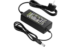 HOUHUI 24V 4A Netzteil Adapter, AC 100-240V~50/60hz bis DC 24 Volt 4 Amp 96W Stromversorgung für LED Streifen, TVs DVD LCD Monitor Funkgerät Kamera - Euro Stecker 5,5 * 2,5/2,1mm