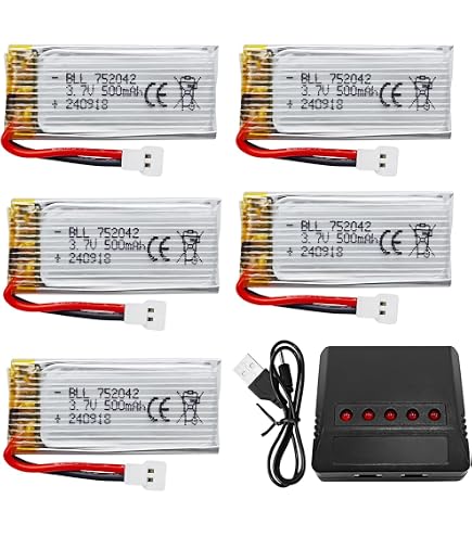 Lithium-Polymer Akku 3,7V 1800mAh Für RC Drohnen Wie Syma X5SW, HQ898B – Wiederaufladbar & Leicht