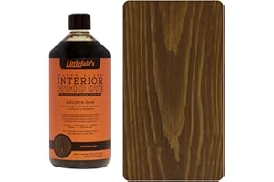 Littlefair's Tinte para Madera 1ltr - Acabado Premium, Fácil de Usar y Limpiar Tinte Madera - Basado en Agua, Seguro y Ecológico - Disponible en Muchos Colores - Color: roble dorado
