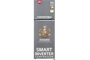 LG 343 L, 2 Star, Convertible, Smart Inverter, Frost Free Double Door Refrigerator (GLT3426SNDS, Dazzle Steel, Express Freeze & Multi Air Flow)