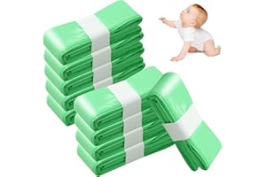 DUBUOZA 10 Stück Windeleimer Nachfüllkassetten,6.5m Windeleimer Nachfüllfolie kompatibel mit Tommee Tippee Sangenic Tec+Simplee Sangenic + Twist & Click,Dicke Nachfüllfolie Katzeneimer,Geruchssicherheit