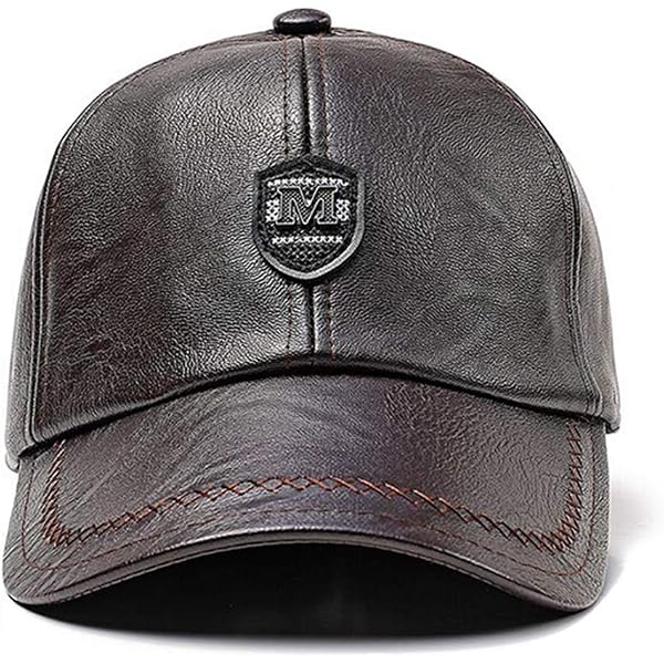 Treillis - Casquette De Baseball En Cuir De Mouton Pour Hommes, Béret