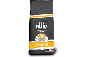 ‎DER-FRANZ DER-FRANZ Kawa Crema, intensywność 4/5, 100% Arabica, całe ziarna kawy, 1000 g