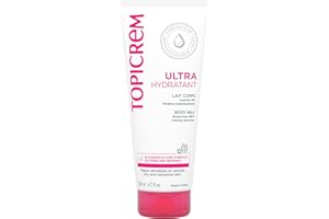 Topicrem - Ultra Hydratant Lait Corps - Hydrate 48h, Relipide, Protège la Peau - Texture Onctueuse, Odeur Délicate - Crème Hydratante pour Peaux Sensibles - Fabrication Française - 200 ml