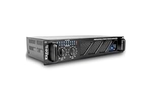 Ibiza - AMP600-MKII - Professionell PA-förstärkare 2x480W med RCA/Jack-ingångar och Speakon/Born-utgångar - 19" rackbar - Sva