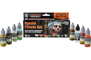 Acrylicos Vallejo VJ72213 "Game Color" Special Effects Set, 17 ml (Pack of 8), White