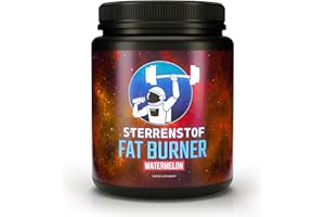 ‎STERRENSTOF Sterrenstof Fat Burner – Wassermelone – Fettverbrenner Appetitzügler mit L-Carnitin, L-Tyrosin, L-Theanin, Grüntee-Extrakt, Koffein – Schnell abnehmen, Fatburner, Diät, 300 g Pulver, 50 Portionen