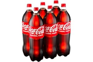 Coca-Cola Original Taste, Tutto il Gusto Originale di Coca-Cola in Bottiglia PET 100% Riciclabile, Bevanda Analcolica - 6 Bottiglie da 2L