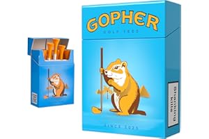Shanker Golf - Lot de 10 tees de golf drôles - Gopher - Cadeau de golf amusant pour homme - Accessoires de golf parodiques - T-shirts fantaisie cool pour golfeurs - Cadeau amusant