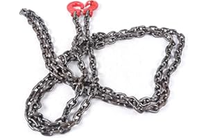 LGODDYS 5 Meter Kettengehänge Anschlagkette 1 Strang Forstkette Rückekette 8mm Legierter Hohe Festigkeit Kette Würgeketten Schleifketten (5 Meter)