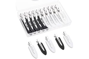 KIIWAH 20 Piezas de Pinzas para el Pelo sin Doblar Clips, Herramienta de Clips de Peinado para Mujeres Niñas