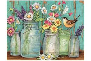 Lang Yarns botes de flores en caja tarjetas de Nota por Susan Winget, 4 "x5.25, 13 tarjetas y sobres (1005352)