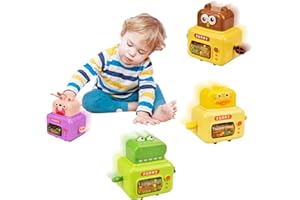 Clatoy Toy Cars for Toddlers, Baby Toys for 3 Year Old Boys, Cars for 1 Year Old, Kids' Play Vehicles for Boys Girls Birthday Gift, Baby Toys Toddler Party Bag Fillers 1 2 3 Years Old (Yellow Duck)