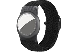 Dingfeiyu Nylon Kids Wristband for Airtag, Anti-Lost, Anti-Scratch Bracelet Kids, Airtag Tracking Watch Wrist Strap Child, Holder Necklace for Airtag