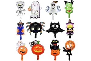 TBCZVX 12Pcs Halloween Balloons - Mini Balloons Halloween Decor Set for Party Night Decorations