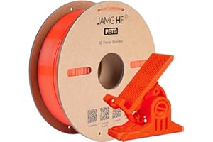 Filament PETG do drukarki 3D, JAMG HE 1,75 mm, 1 kg, precyzyjny +/-0,02 mm, PETG do napełniania druku 3D (1 kg, pomarańczowy)