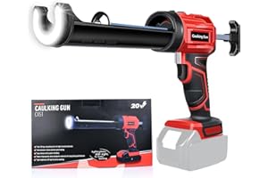 GZYZ Akku-Kartuschenpistole für Makita 18V Batterie, Elektrische kartuschenpresse mit LED-Licht, 4 Geschwindigkeiten,10oz/300ml kabellose Kartuschenpistole für Abdichten, Spachteln (Ohne Akku)