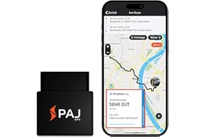 PAJ GPS elektronisches Fahrtenbuch, finanzamtkonform, lückenlos & manipulationssicher, OBD2 Stecker, automatische GPS Aufzeichnung, Global SIM Karte, Auto, LKW UVM