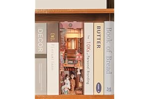Tonecheer DIY Book Nook Kit, Puzzle 3D in Legno Adulti fai da te Libro Nook Miniature da Costruire Modellismo da Costruire, Book Scaffale Inserto Regalo(Il negozio di alimentari giapponese)