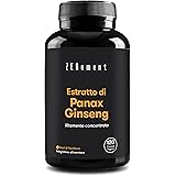 Panax Ginseng Coreano, 30% Ginsenosidi | 120 Capsule | Contro Stanchezza Fisica e Mentale | 100% Ingredienti Naturali, Vegan,