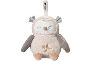 Tommee Tippee OllieOwl Deluxe Baby and Toddler Sound and Light Sleep Aid, Automatic CrySensor Soothes with 3 Natural Sounds and 3 Lullabies, Adjustable Volume, Soft Plush Fabric, USB Rechargeable