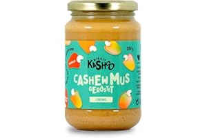 ‎MIGHTY KASHOO Mighty Kashoo - Geröstet cremig, Nachhaltiges Cashewmus aus Westafrikanischen Nüssen, 350g im Glas - Natürlich, vegan und reich an Nährstoffen (350 g (1er Pack), Geröstet cremig)
