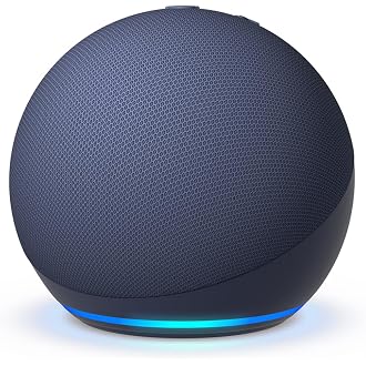 Amazon Echo Dot (5th Gen) | Smart speaker with vibrant sound, Motion Detection, Temperature Sensor, Alexa and Bluetooth| Blue