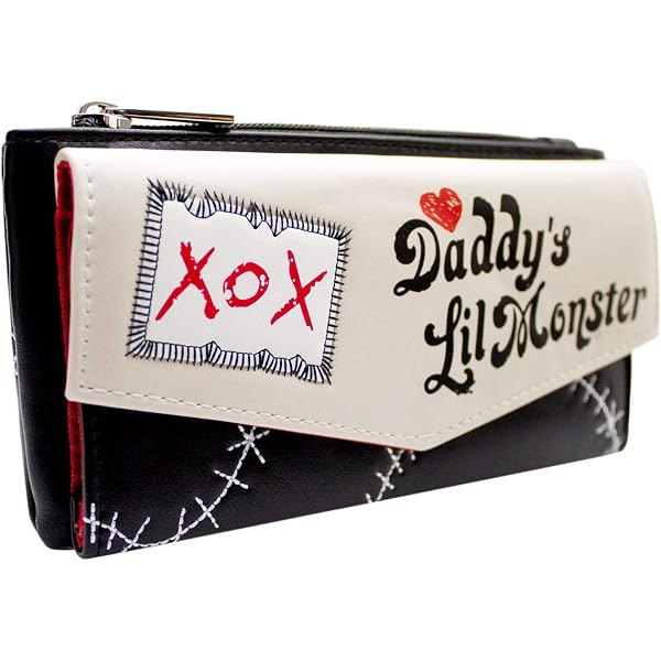 Portafoglio Clutch The Joker E Harley Quinn 'Psychos In Love', Con 12 Slot E Scomparto Monete