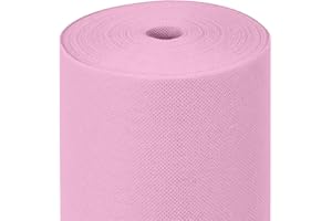 HORECA COLLECTION MAXI PRODUCTS - Camino de Mesa TNT Precortado a 30 cm - 0,4 x 12 m - Rosa Pastel - Tejido no Tejido Spunbond (TNT) - Desechable con Efecto Tela - Resistente a Líquidos - Catering - IMPERMEABLE