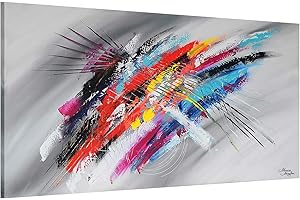 Monica Mirafiori I 140x70 cm I Tableau Peint à la Main I Modèles Tableau I Peintre Moderne I Tableaux Peintures I Toile sur Cadre en Bois