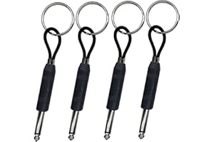 LINAERSHAO 4 Piezas Marshall Llavero montado en la pared,Soporte para Llavero Amp,Cuelga Llavee,Key Holder,Colgador llaves con 4 Llaveros para Llave Colgante,Colgador de Llaves Pared Soporte de Pared