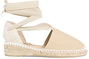 Pisamonas Espadrilles pour Femme et Enfant en Couleur Unie