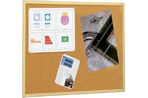 Faibo- Tablero Corcho Marco Madera, 30 x 40 cm (5 Star 607-1)