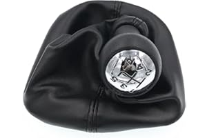 HZTWFC Pommeau de levier de vitesses poignée en tissu Pommeau de levier de vitesses 5 vitesses pour Citroen C3 C5 Picasso - Peugeot 206 306 307 308 3008