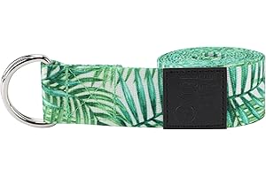 YOGIBARE Yogi Bare Yoga Strap for Stretching - Yoga Accessories & Equipment - Ligament Stretching Belt & Stretch Band with Double D-Ring Loops