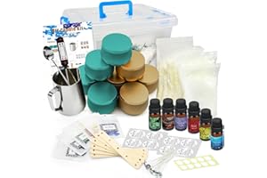 YINUO LIGHT FRAGRANCE E2042963 Kit de Fabrication de Bougies, 81 PCS DIY Kit de Fabrication de Bougies de Cire Bricolage parfumées Coffret Cadeau