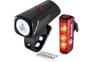 SIGMA SPORT - BUSTER 400 FL | BUSTER 400 FL e BLAZE FLASH | Luce per bici a LED da 400 lumen | luce anteriore a batteria con cinque modalità di illuminazione | fissaggio con funzione di sgancio rapido